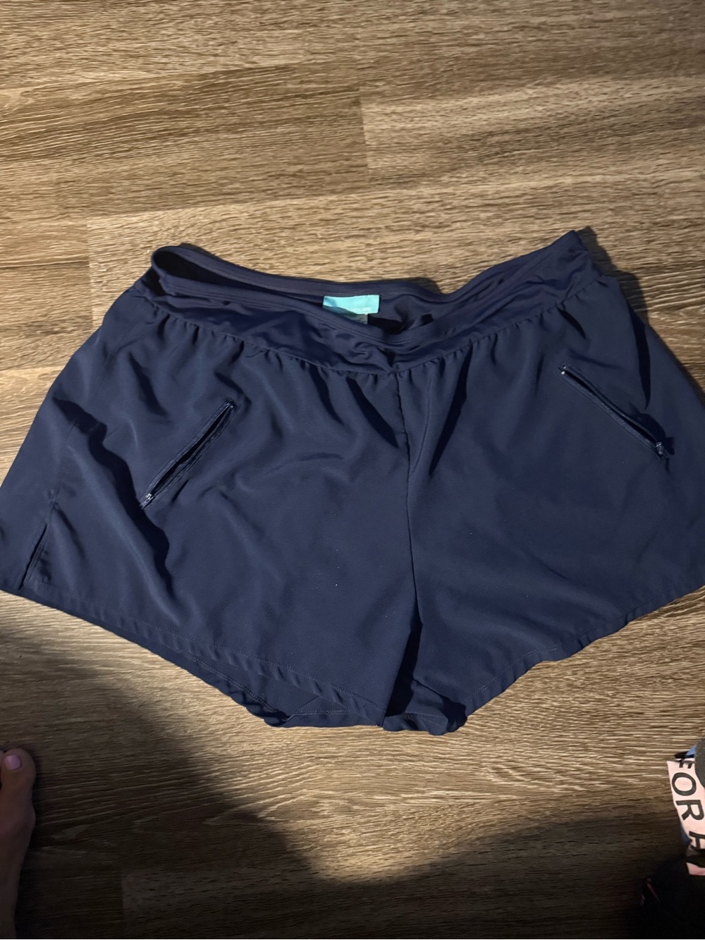 Beach House Navy swim Zip-Pocket Shorts